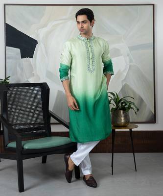 Green asraar kurta set 1