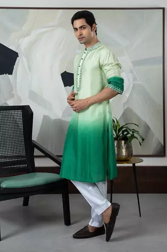 Green asraar kurta set