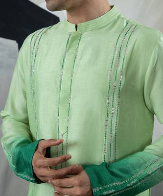 Green cool kurta set 4