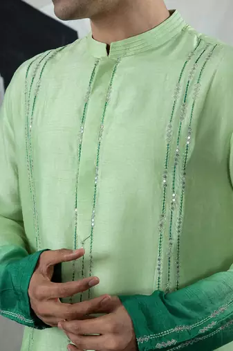 Green cool kurta set