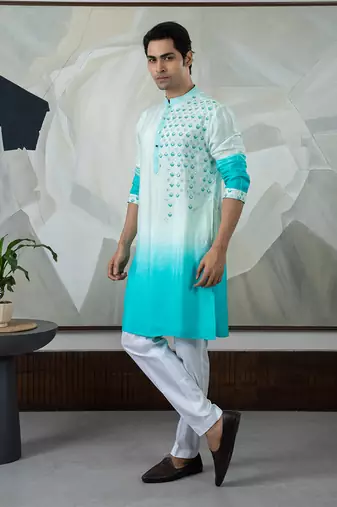 Turquoise kurta set