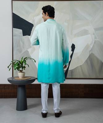 Turquoise kurta set 3