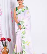 SEMI DIGITAL PRINT SAREE