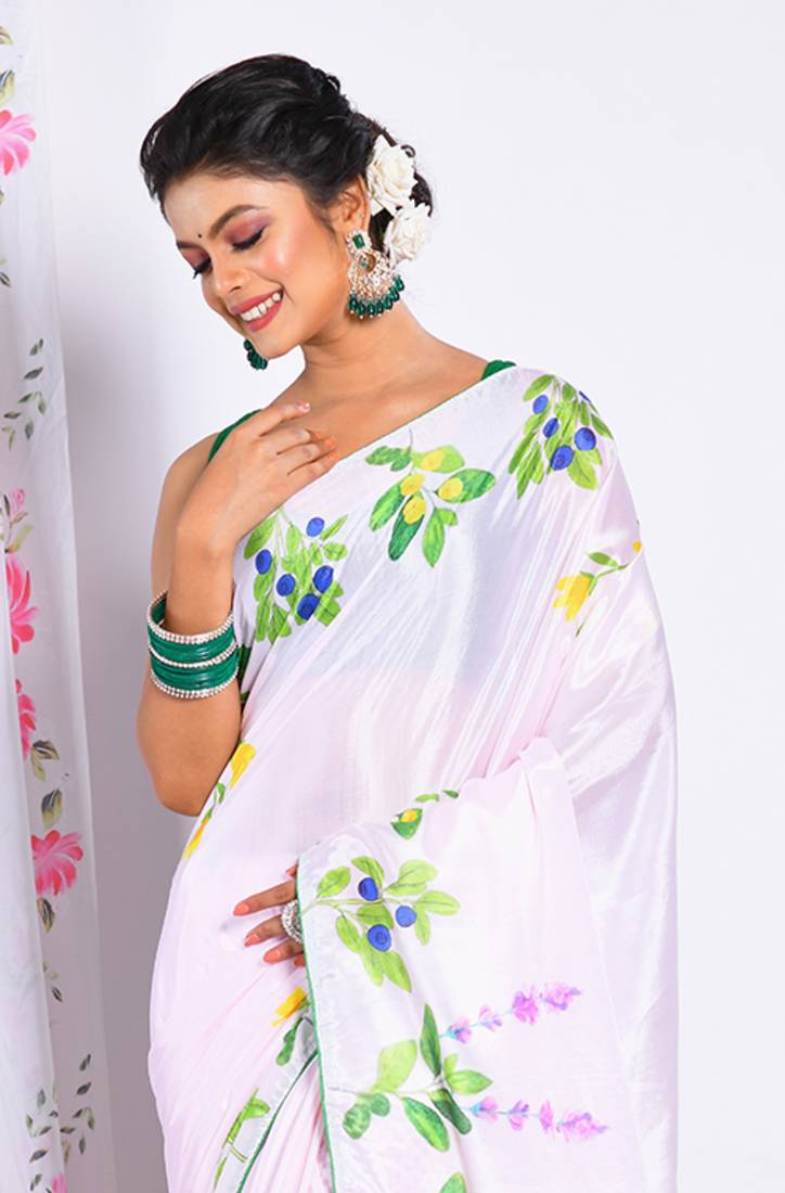SEMI DIGITAL PRINT SAREE