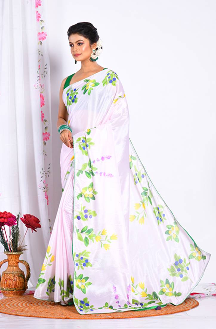 SEMI DIGITAL PRINT SAREE