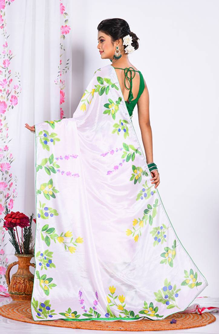 SEMI DIGITAL PRINT SAREE