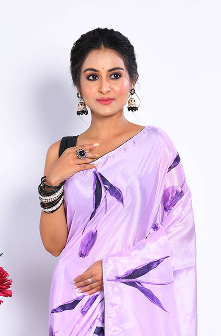 SEMI DIGITAL PRINT SAREE