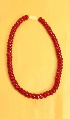 Single Line Ruby Necklace Set 1