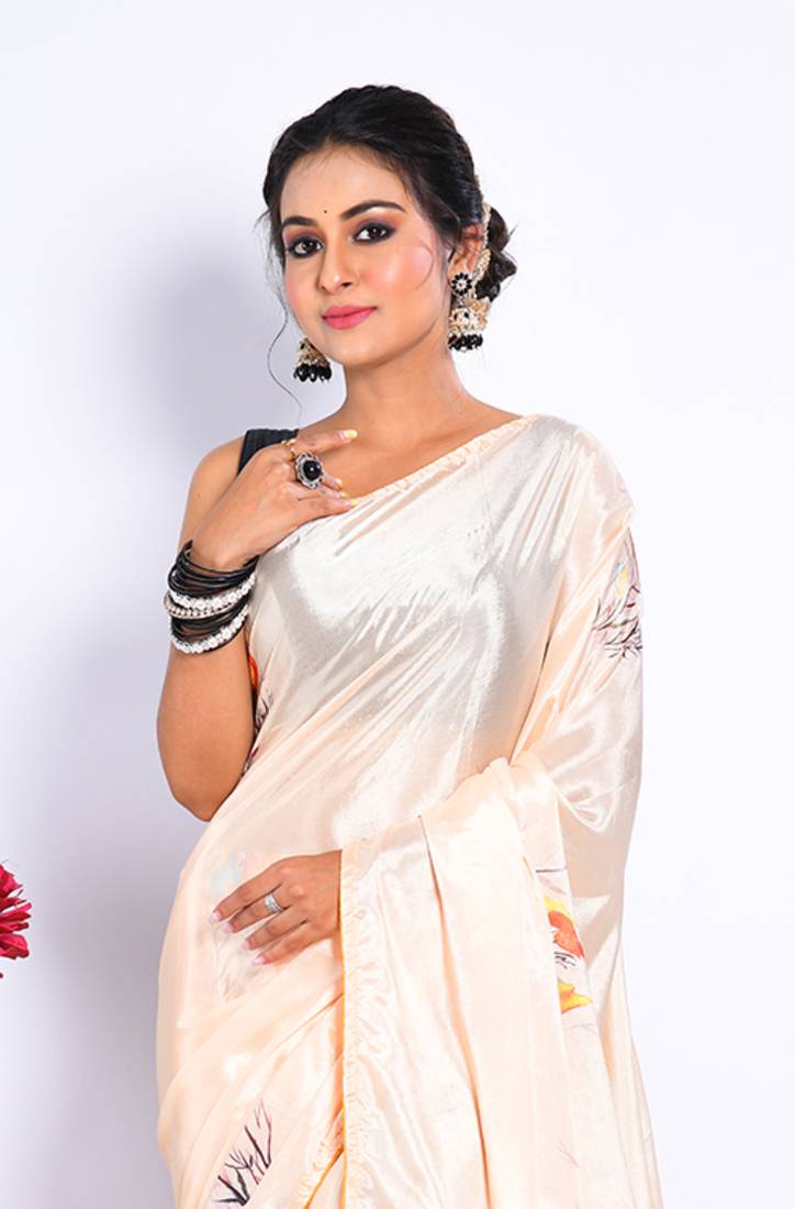 SEMI DIGITAL PRINT SAREE