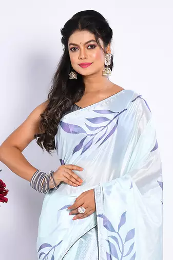 SEMI DIGITAL PRINT SAREE