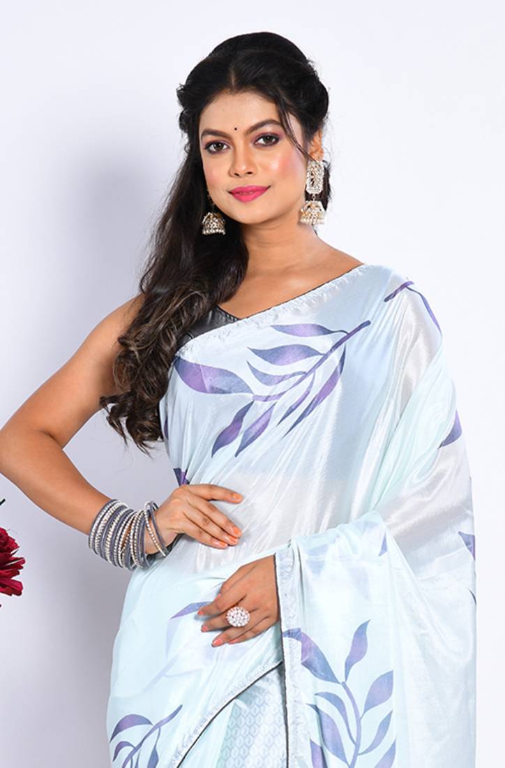 SEMI DIGITAL PRINT SAREE