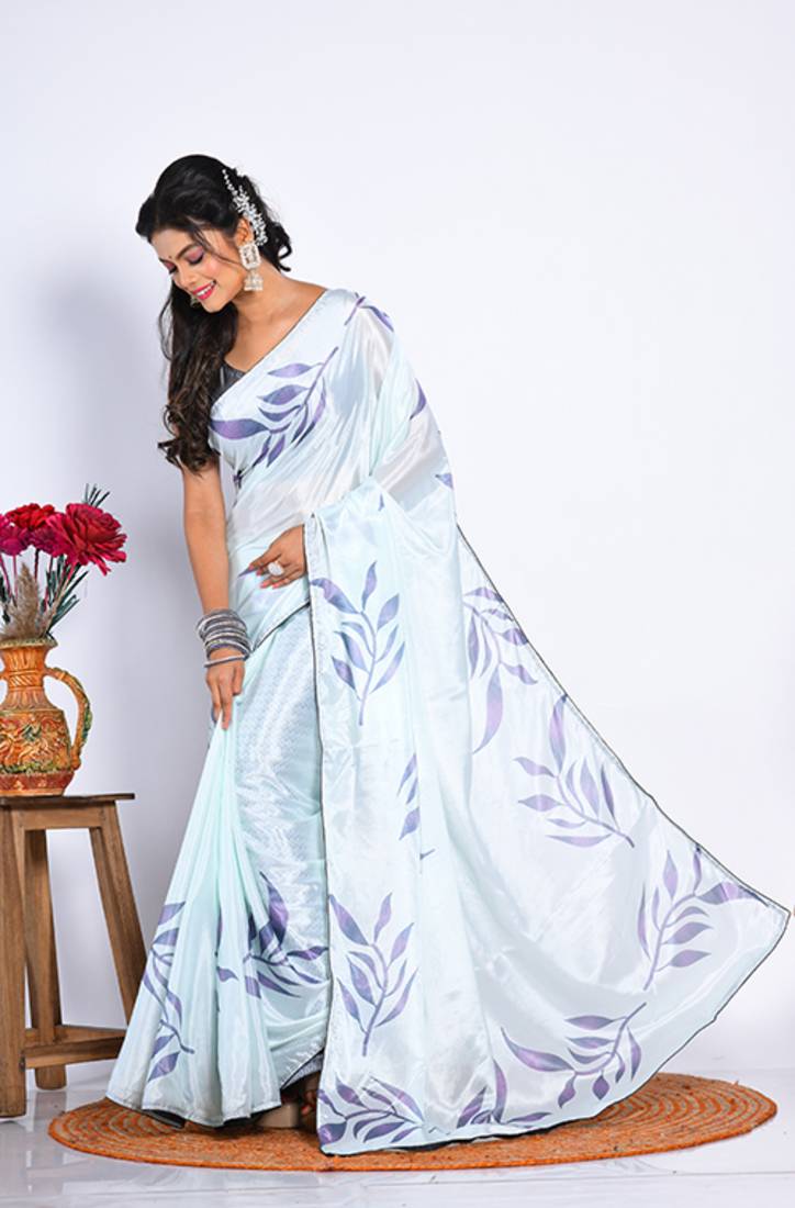 SEMI DIGITAL PRINT SAREE
