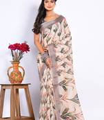 SEMI DIGITAL PRINT SAREE