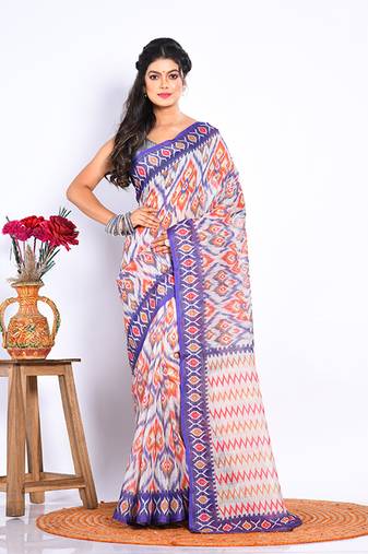 SEMI DIGITAL PRINT SAREE