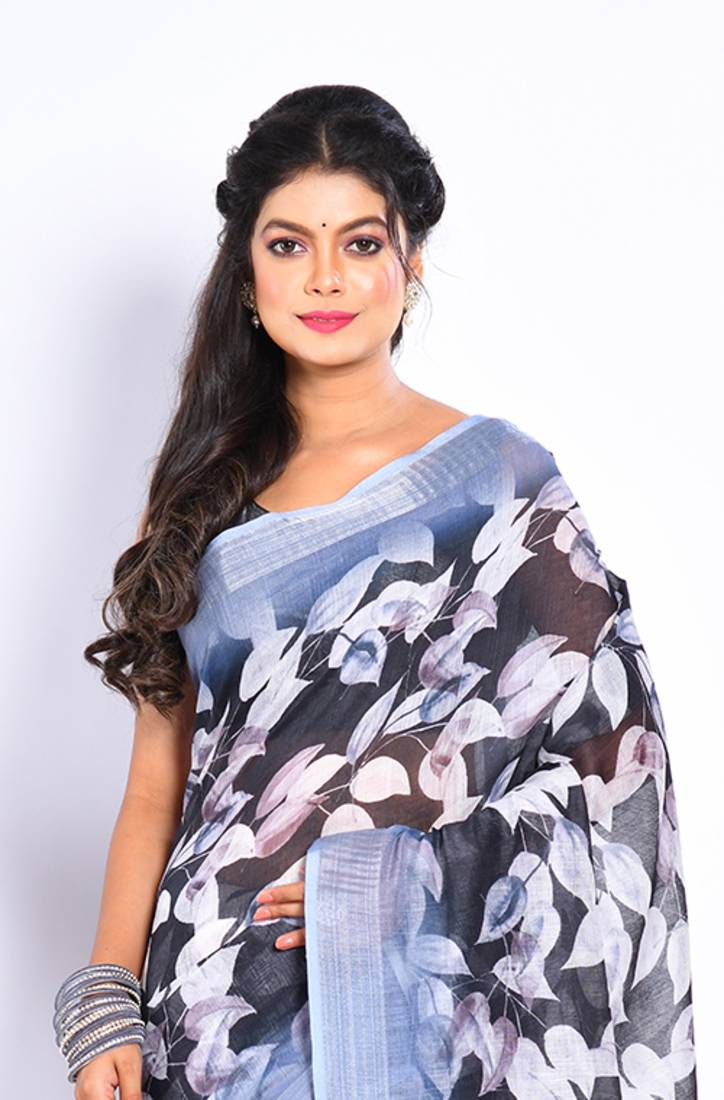 SEMI DIGITAL PRINT SAREE