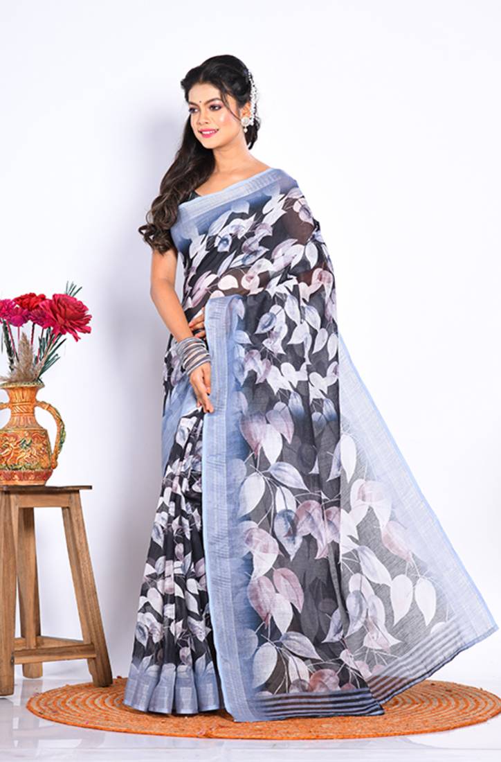 SEMI DIGITAL PRINT SAREE