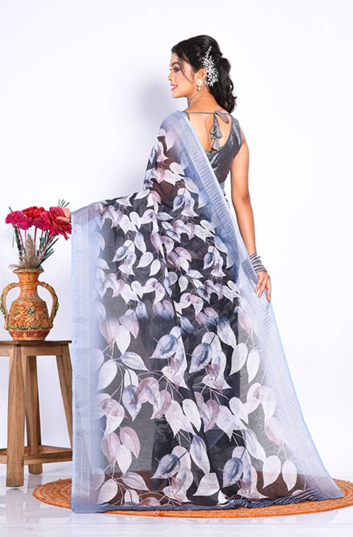 SEMI DIGITAL PRINT SAREE