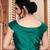 Amrutam Fab Women's Green Silk Blouse With Boat Neck (BL-20008-Green)_Free_Size