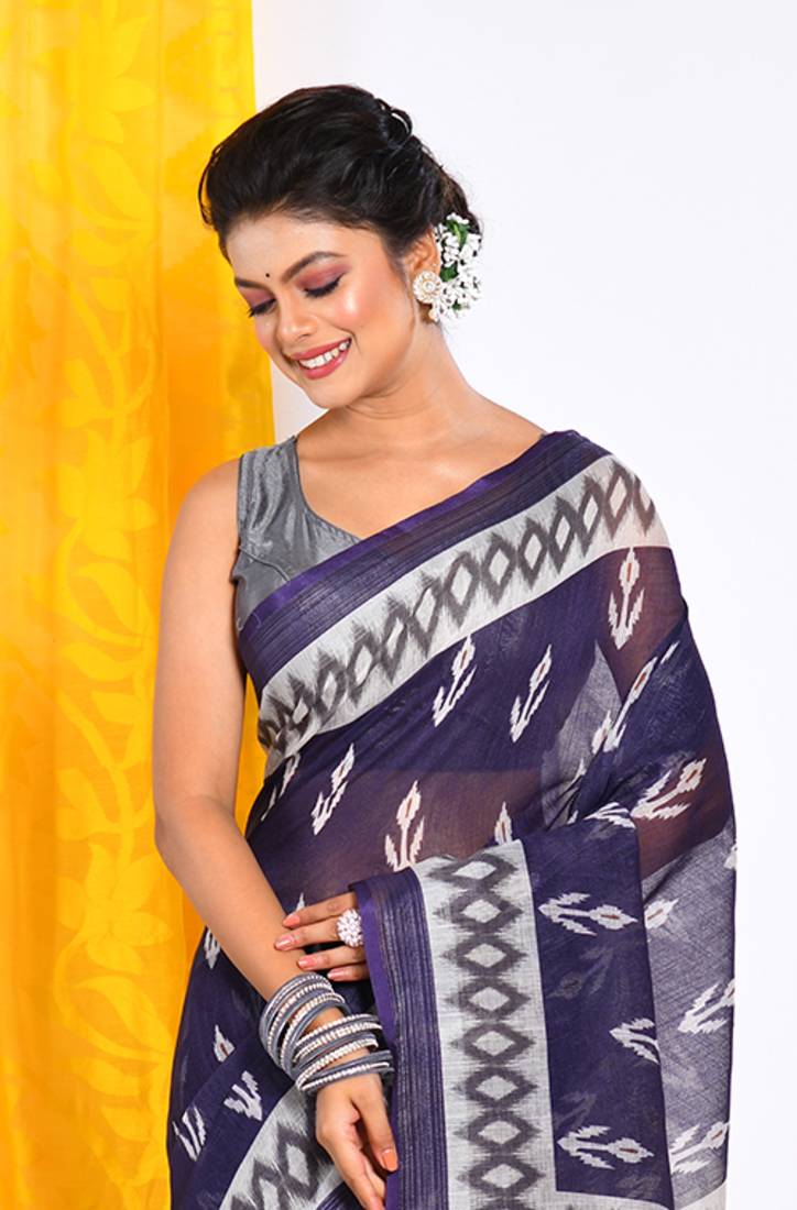 SEMI DIGITAL PRINT SAREE