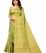 Serona fabrics women's banarasi silk printed zari woven work festival wear saree