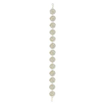 Traditional Floral Kundan Pearl Studded Rajasthani Sheeshphool/ Mathapatti for Women  5
