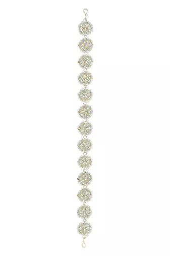 Traditional Floral Kundan Pearl Studded Rajasthani Sheeshphool/ Mathapatti for Women 