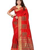 Serona fabrics women's cotton silk thread floral embroidery work saree