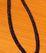 Amethyst Purple Colour Double Line Semi Precious Necklace