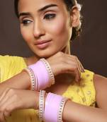 Set Of 36 Baby Pink Chuda Set