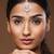 Rose Gold-Plated AD-Studded Circular Handcrafted Maang Tika