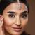 Rose Gold-Plated AD-Studded Circular Handcrafted Maang Tika