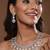 Silver-Plated White AD-Studded Statement Jewellery Set