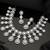Silver-Plated White AD-Studded Statement Jewellery Set