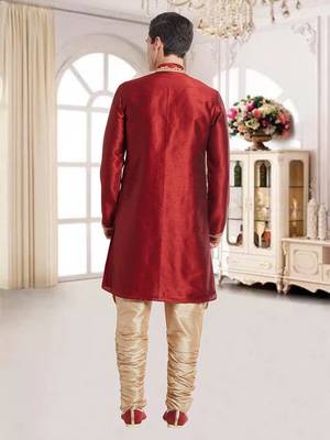 Antique Art Silk Silk Blend Kurta Pajama 5