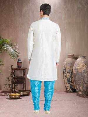 Feeroze Art Silk Silk Blend Kurta Pajama 5
