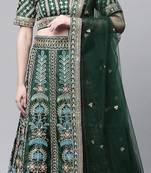 Dark Green Colour Dulhan Lehenga Choli, Wedding Lehenga Choli