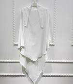 Khimar : Single Layer Triangular Diamond Instant Khimar-Hijab-Jilbab in Single Layer White Color | Tie Back