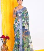 SEMI DIGITAL PRINT SAREE