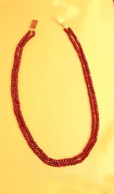 Ruby Semi Precious Fine Necklace 3
