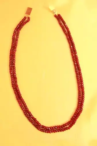 Ruby Semi Precious Fine Necklace