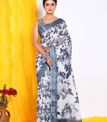 SEMI DIGITAL PRINT SAREE