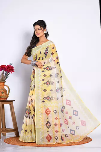 SEMI DIGITAL PRINT SAREE