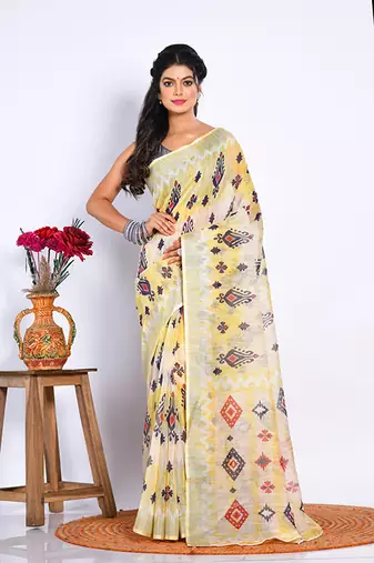 SEMI DIGITAL PRINT SAREE