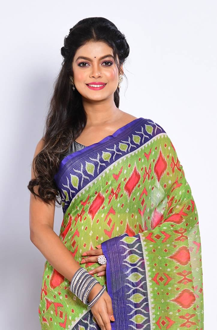 SEMI DIGITAL PRINT SAREE