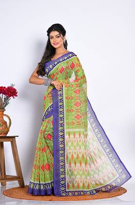 SEMI DIGITAL PRINT SAREE 3