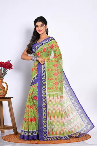 SEMI DIGITAL PRINT SAREE