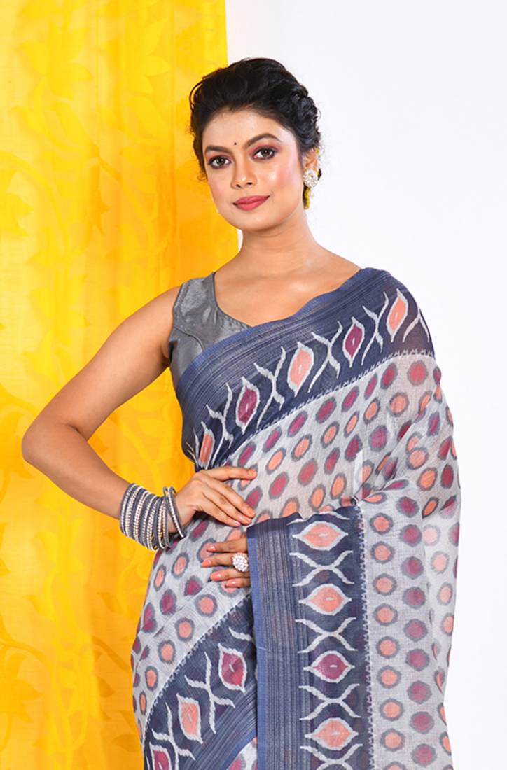 SEMI DIGITAL PRINT SAREE