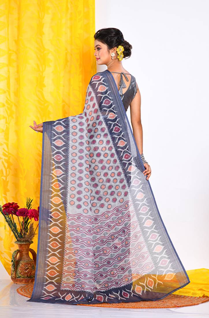 SEMI DIGITAL PRINT SAREE