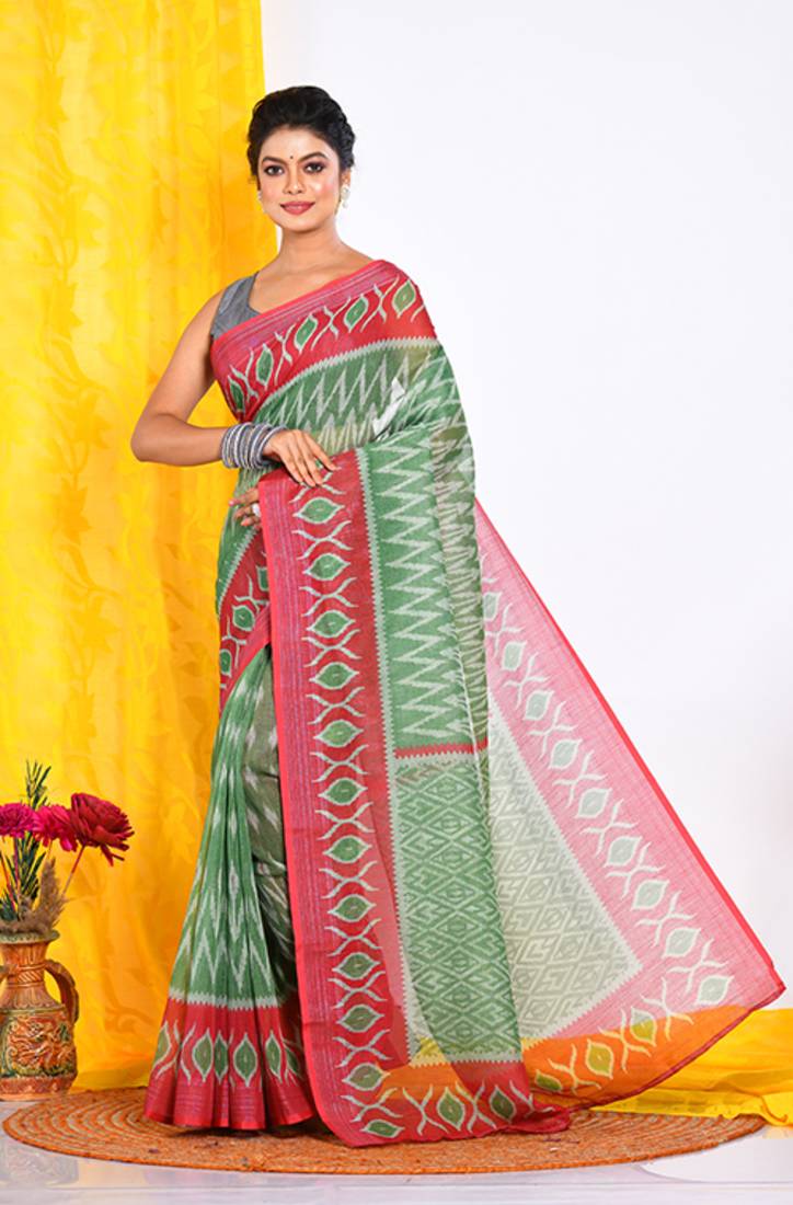 SEMI DIGITAL PRINT SAREE