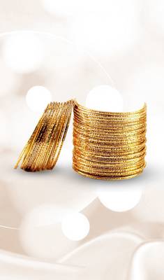 Preety Bangles Color-Golden 1